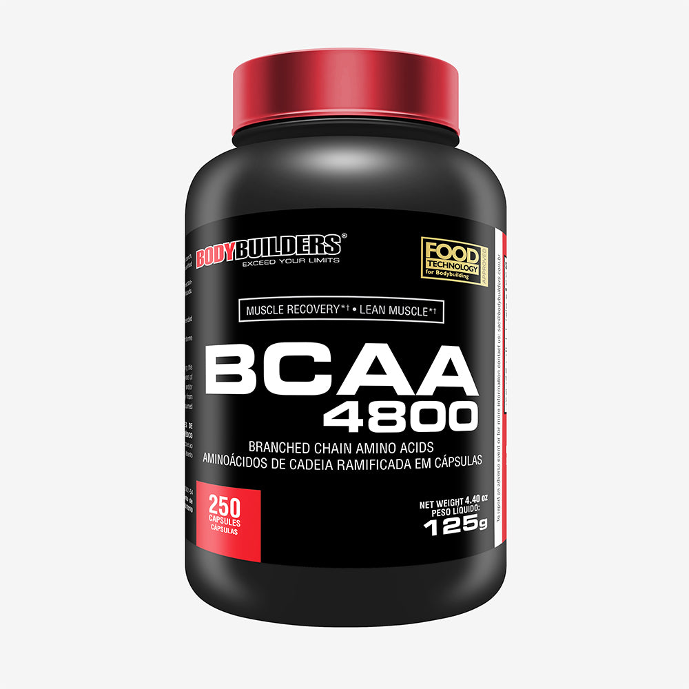 BCAA 4800 250 Cáps – Bodybuilders - Suplemento para crescimento e ...